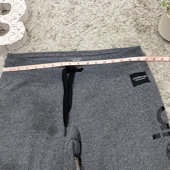 Calvin Klein Men's Jogger, Gray with logo print on the side (Medium) - Picture 5 of 9